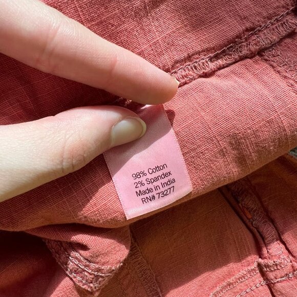 Sonoma Goods For Life Midrise Utility Jogger Pants Brianna Blush Size 12 - Picture 5 of 9